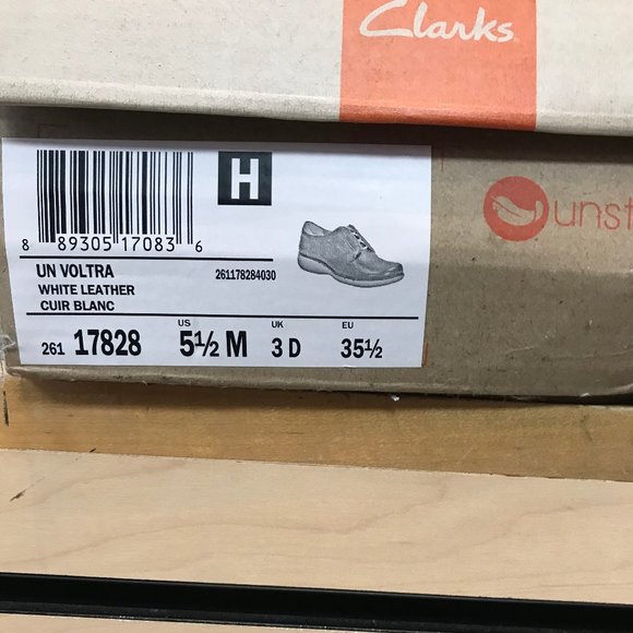 Women's Clarks Un Voltra Lace Up Shoes White - Picture 8 of 8